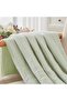 Single 170X220 cm 4 Layers Muslin Pique Organic 100% Cotton Soft Green Cool Bedspread Modern - 3
