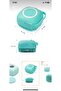 Bathroom Shower Pouch Soap Shower Gel Massage Brush with Chamber Loofah Pouch - 4