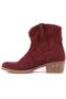 - Burgundy Nubuck Women's Summer Boots Without Zipper 105-2596-Venus - 3