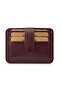 100% Genuine Leather Claret Red Card Holder Money Portfolio