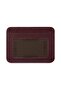 100% Genuine Leather Claret Red Card Holder Money Portfolio - 4