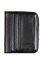 Opening Credit Card Holder Wallet with Internal Snap Fasteners 5 Compartments Black (knp-11s) Model