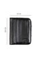 Opening Credit Card Holder Wallet with Internal Snap Fasteners 5 Compartments Black (knp-11s) Model - 4