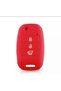 2Pcs Red and Black Rio Ceed Cerato Sportage Silicone Key Protection Case - 4