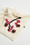 Women's Pink Pompom Handcrafted Cotton Scarf - 3
