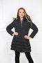 Women's Black Colored Removable Hooded and Fur Puffer Coat. - 4