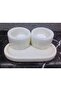 White Marble Spice Jar Set of 3 - 4