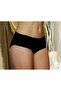 Women's,(BLACK) Non-Marking Cotton Slip Panties High Waist 3 Pack Mgp2966