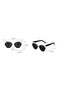Kronos White-black Vintage&retro Cat Sunglasses - 3