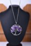 Amethyst Natural Stone Tree of Life Necklace Tky0041