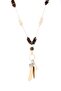Unisex Dejavu Indian Figure Wooden Beaded Necklace - 2