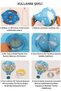 Ceiling Hanging Paper Balloon + 5 Mt Yellow Fairy Led + Transparent Balloon Adhesive - 3
