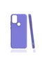 General Mobile 21 Plus Piping Soft Silicone Case Purple + Nano Screen Protector