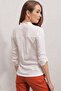 3619 Lace Front Shirt - Ecru - 5