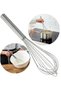 Flour Sieve Press Sugar Powder Sieve + Steel Egg Beater + Egg Brush + Silicone Spatula - 3