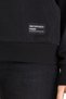 Women's Black Hooded Basic Knitted Sweatshirt - 5