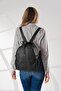 Women's Soft Leather Backpack and Shoulder Bag 2134-mq - 4