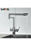 Kitchen Sink Faucet Dual Flow with Water Purifier Outlet Folding Design Chrome 5 Years Warranty.
