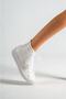 Low Flat Heeled Wedding Dress Evening Dress with Pearls on the Sole - 2