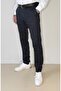 Men's Gabardine Navy Blue Slim Fit Sports Pants - 4