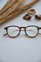 Unisex Vintage Glasses with Blue Light Protection - Clear Gold Leopard, New Season - 7