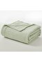 Single 170X220 cm 4 Layers Muslin Pique Organic 100% Cotton Soft Green Cool Bedspread Modern - 4