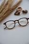 Unisex Vintage Glasses with Blue Light Protection - Clear Gold Leopard, New Season - 3