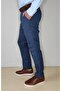 Men's Plaid Blue Slim Fit Sports Trousers - 3