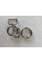 Spring Ring 1 Set = 2 Pieces Silver Color