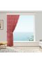 Damaks Ottoman Pattern Dusty Rose-pink French Kdk Single Sash Closely Pleated Tulle Background Curtain
