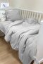 Linen Duvet Cover Set (100x150 - 35x45) - Grey