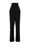 Black Corset Detail Woven Pants TPRSS23PL00033 - 7