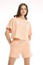 Women's Salmon Crop Top Ef014-Slm