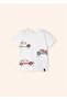 Boy's Short Sleeve T-shirt Cream 3001 - 2