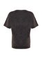 Antrasit %100 Kalın Pamuklu Soluk Efektli Boyfriend/Geniş Kalıp Örme T-Shirt TWOSS23TS00112 - 8