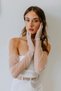 White Long Tulle Party Costume and Bridal Gloves – Wedding & Henna & Marriage, Stylish Design, Women's Accessory - 5