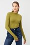 Women's Oil Green White Finger Detail 2-Piece Body - 7