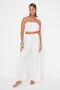 White Woven Blouse Trousers Set TBESS23AU00007