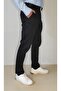 Men's Gabardine Navy Blue Slim Fit Sports Pants - 2