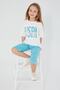 Base. Polo Assn Cute Cream Girl's Capri Set