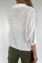 Women's White Polo Neck Oversize Knitwear Blouse - 8