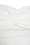 Ecru Lined Bias Tape Woven Short Wedding/Wedding Stylish Evening Dress Tprss23El00348 - 7