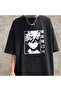 Daily Anime Bakugou Printed Black Unisex Oversize T-shirt