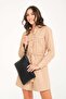 Women's Black Premium Leather Quilted Clutch Bag / Portfolio - 5