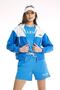 Women's Sax Blue Tracksuit Top Cf004-Sbl - 4