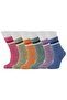 Gradient Circle Patterned 6-Piece Winter Women's Socks