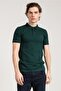 Men's Classic Green Polo Neck T-shirt - 3