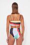 Renkli Soyut Desenli Yüksek Bel Bikini Altı TBESS22BA0014 - 6