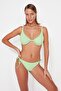 Green Tie Towel Normal Leg Bikini Bottom TBESS23BA00280