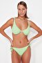 Green Tie Towel Normal Leg Bikini Bottom TBESS23BA00280 - 2